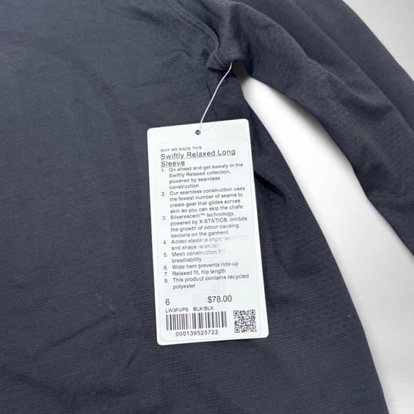 Lululemon Swiftly Relaxed Long-Sleeve Shirt Hip Length NWT - Picture 5 of 7